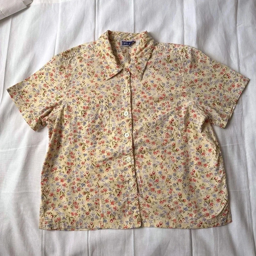 Vintage Erika & Co.Floral button-down top